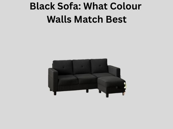 Black Sofa: What Colour Walls Match Best