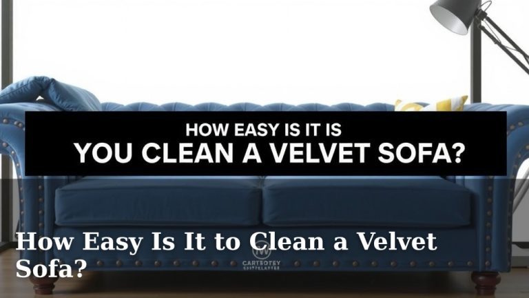 How Easy Is It to Clean a Velvet Sofa?
