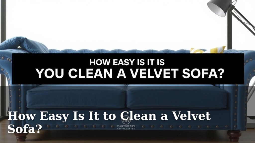 How Easy Is It to Clean a Velvet Sofa?
