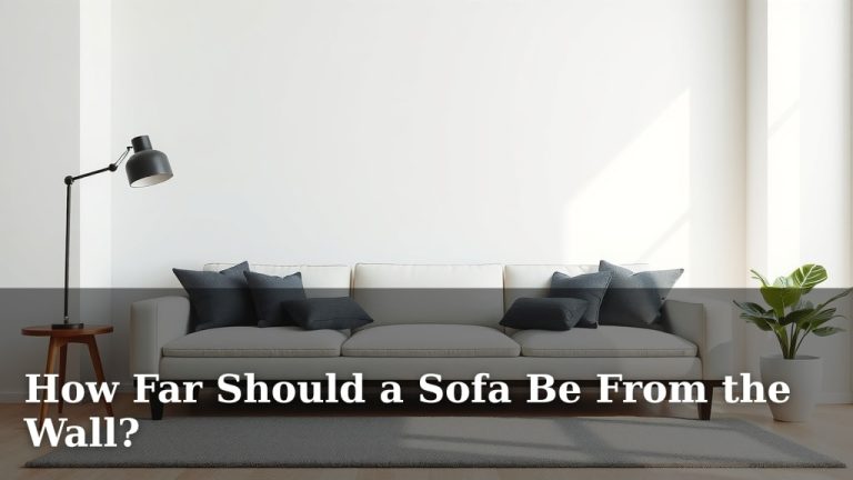 How Far Should a Sofa Be From the Wall?