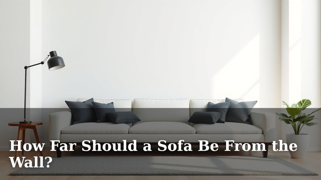How Far Should a Sofa Be From the Wall?