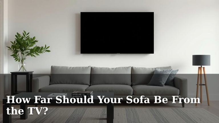 How Far Should Your Sofa Be From the TV?