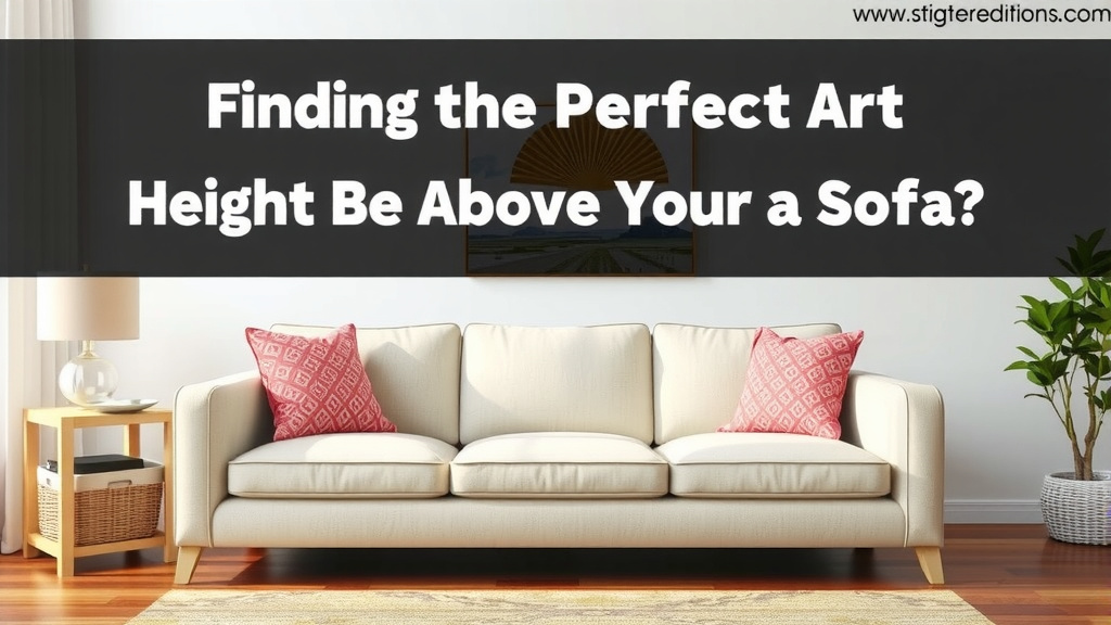 Finding the Perfect Art Height Above Your Sofa