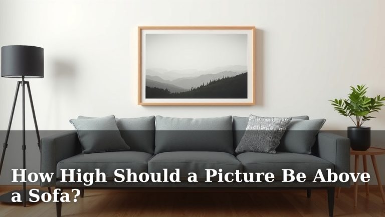 How High Should a Picture Be Above a Sofa?