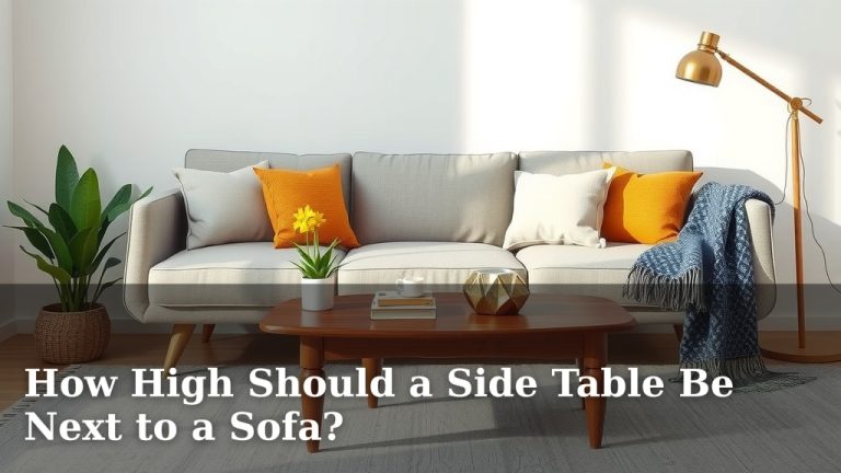 How High Should a Side Table Be Next to a Sofa?