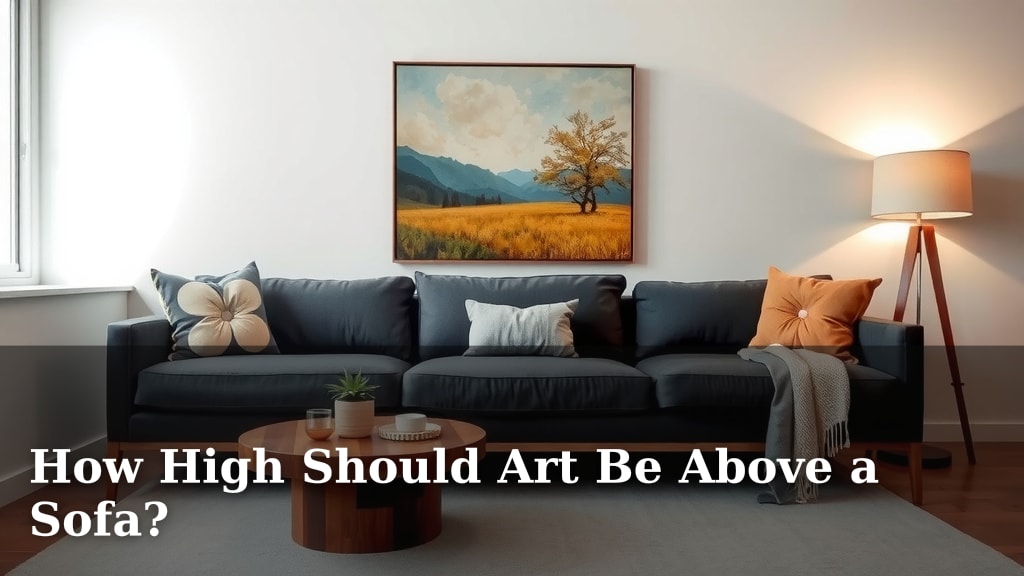 How High Should Art Be Above a Sofa?