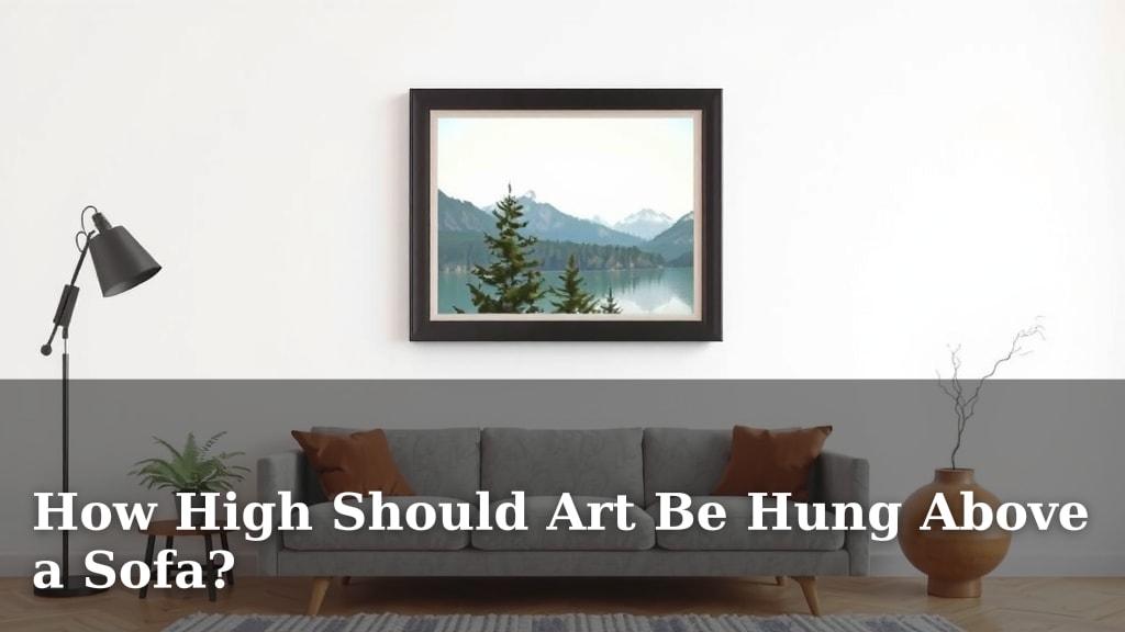 How High Should Art Be Hung Above a Sofa?