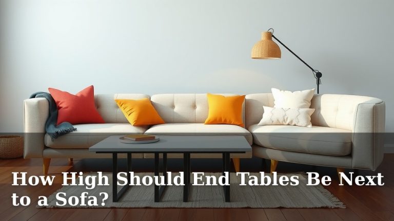 How High Should End Tables Be Next to a Sofa?