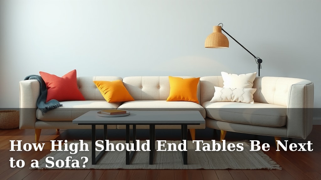 How High Should End Tables Be Next to a Sofa?