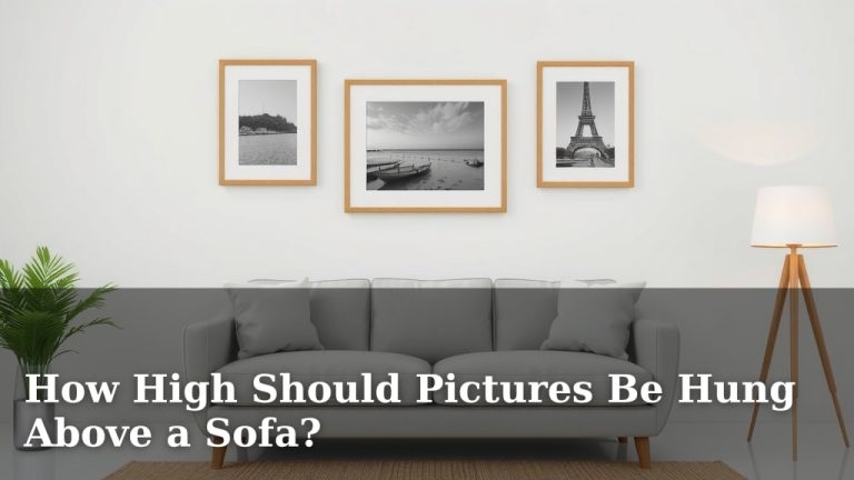 How High Should Pictures Be Hung Above a Sofa?