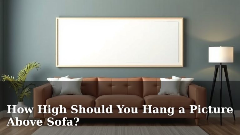 How High Should You Hang a Picture Above Sofa?