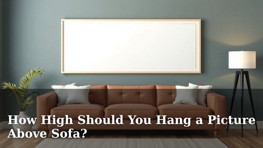 How High Should You Hang a Picture Above Sofa?