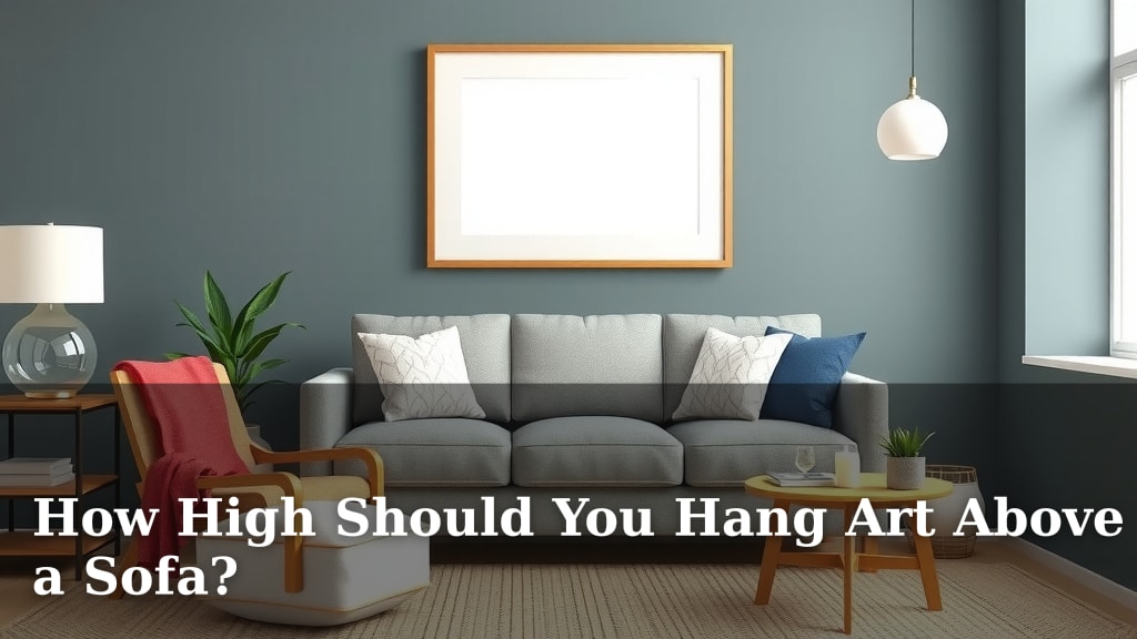 How High Should You Hang Art Above a Sofa?