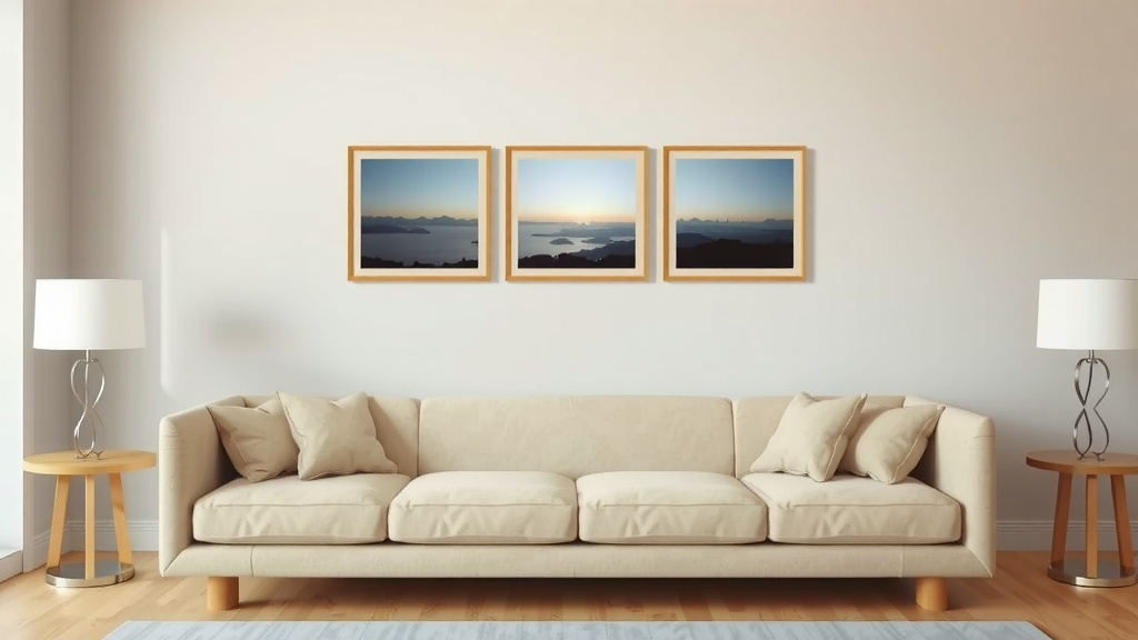 Hanging Art Above Your Sofa: Finding the Sweet Spot