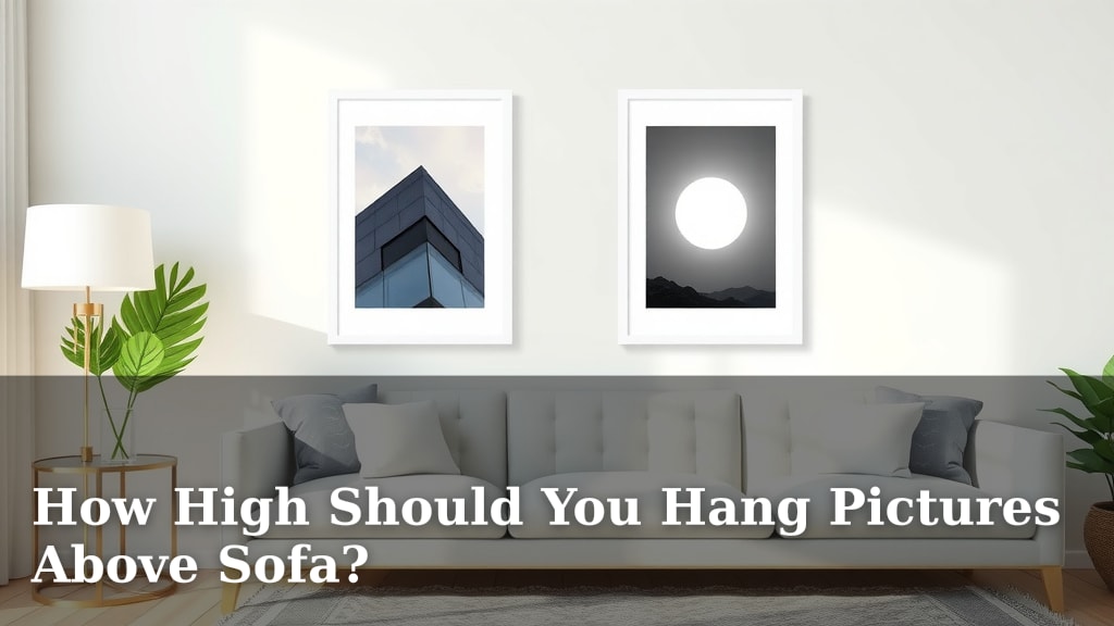 How High Should You Hang Pictures Above Sofa?
