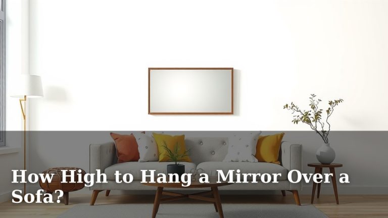 How High to Hang a Mirror Over a Sofa?