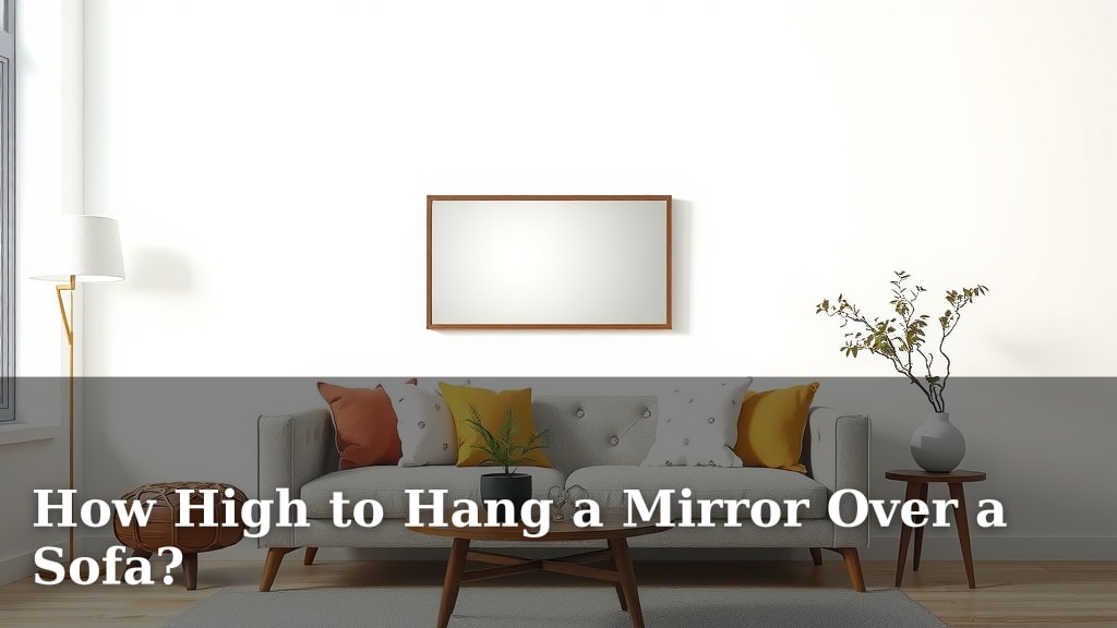 How High to Hang a Mirror Over a Sofa?