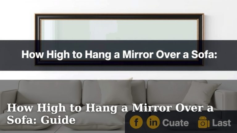 How High to Hang a Mirror Over a Sofa: Guide