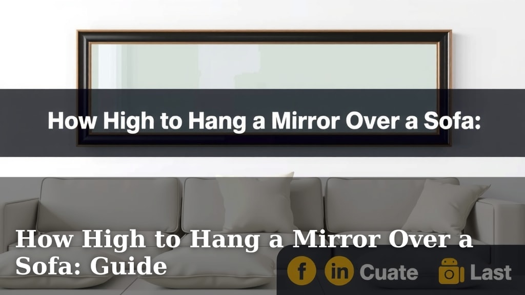 How High to Hang a Mirror Over a Sofa: Guide