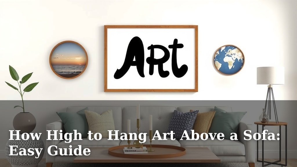How High to Hang Art Above a Sofa: Easy Guide