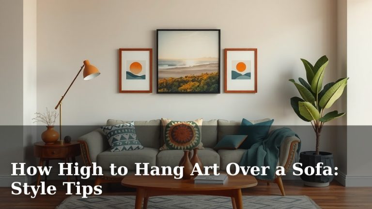 How High to Hang Art Over a Sofa: Style Tips