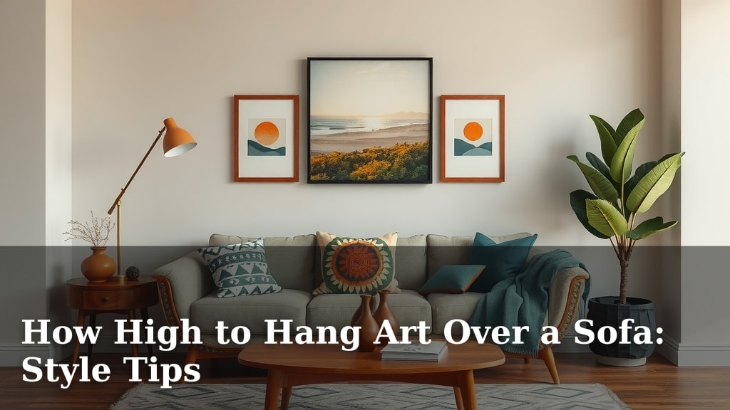 How High to Hang Art Over a Sofa: Style Tips