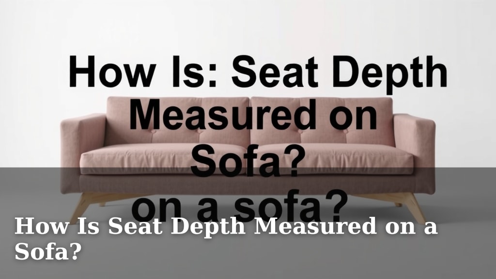 How Is Seat Depth Measured on a Sofa?