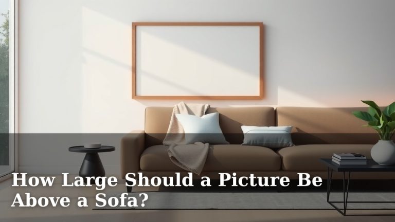 How Large Should a Picture Be Above a Sofa?