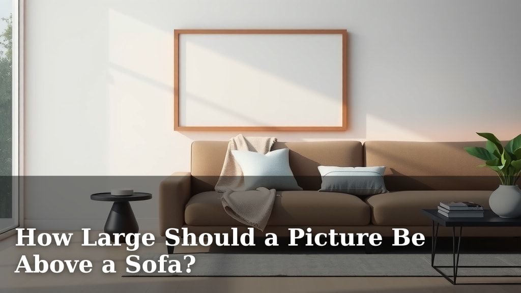 How Large Should a Picture Be Above a Sofa?