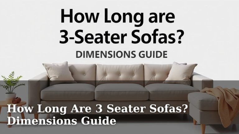 How Long Are 3 Seater Sofas? Dimensions Guide