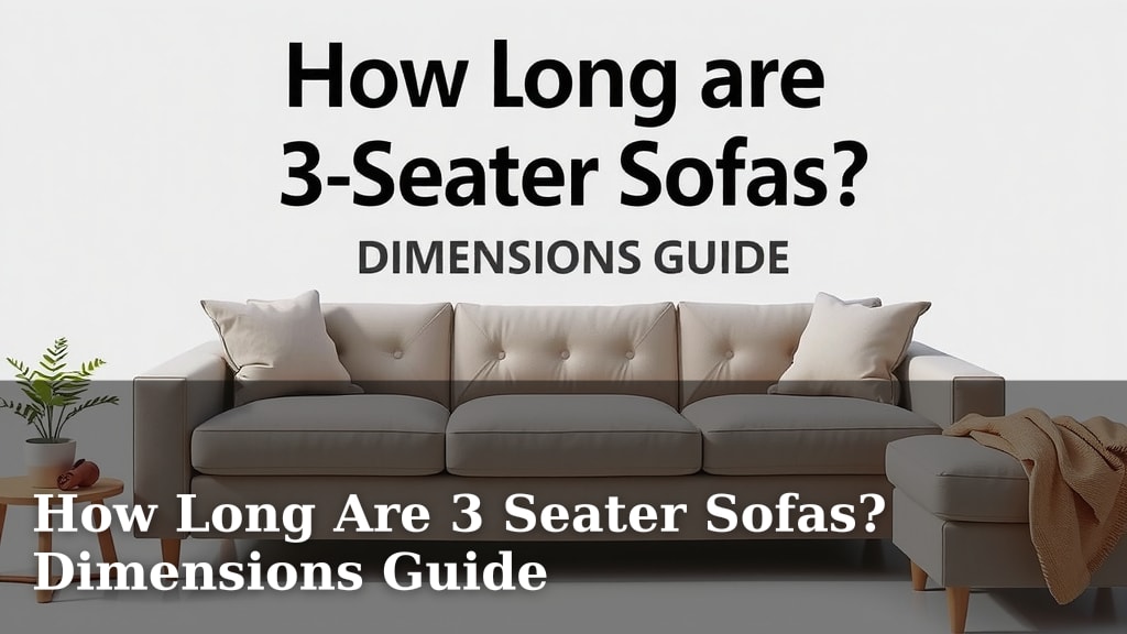 How Long Are 3 Seater Sofas? Dimensions Guide
