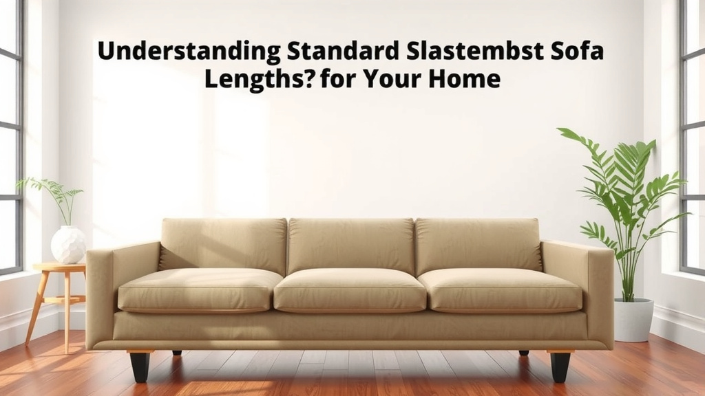 Understanding Standard Sofa Lengths for Your Home