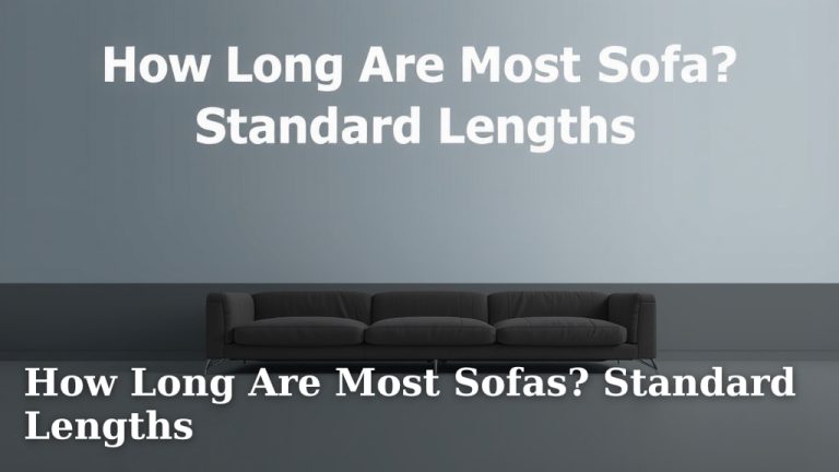 How Long Are Most Sofas? Standard Lengths
