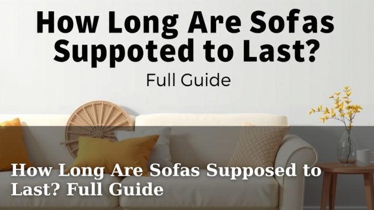 How Long Are Sofas Supposed to Last? Full Guide