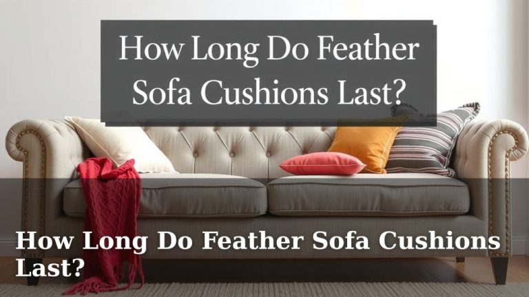 How Long Do Feather Sofa Cushions Last?