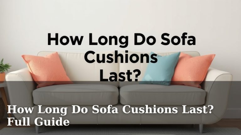 How Long Do Sofa Cushions Last? Full Guide