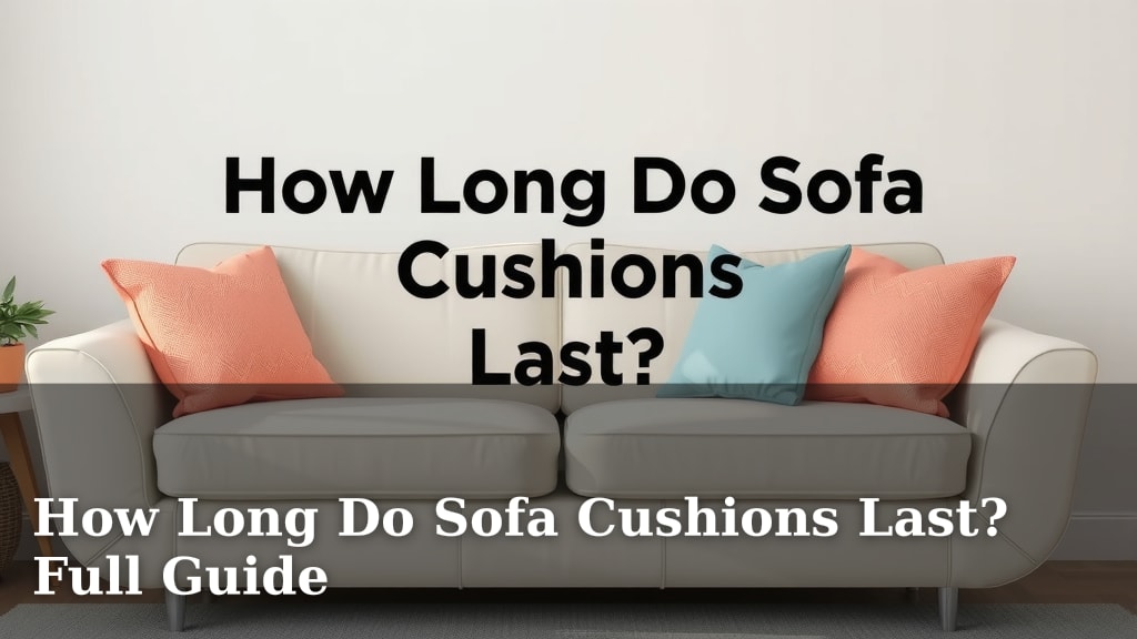 How Long Do Sofa Cushions Last? Full Guide