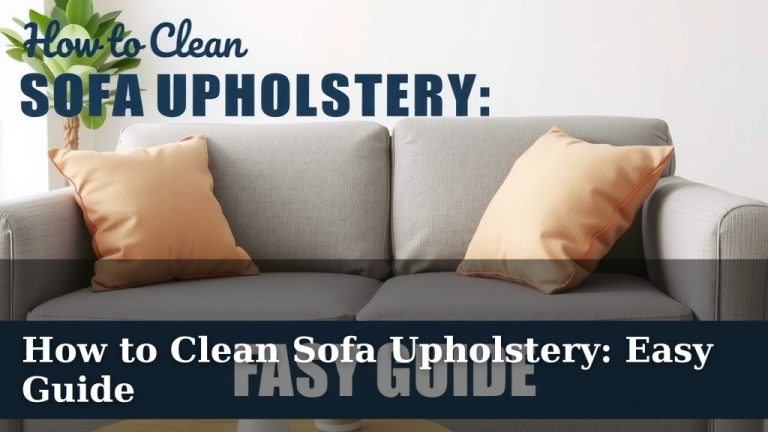 How to Clean Sofa Upholstery: Easy Guide