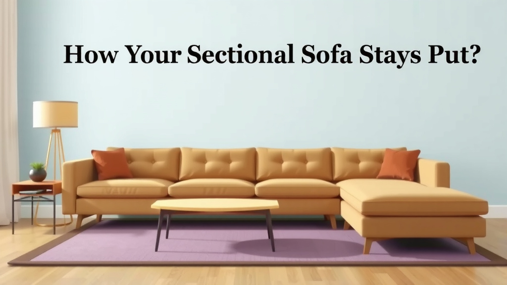 How Your Sectional Sofa Stays Put
