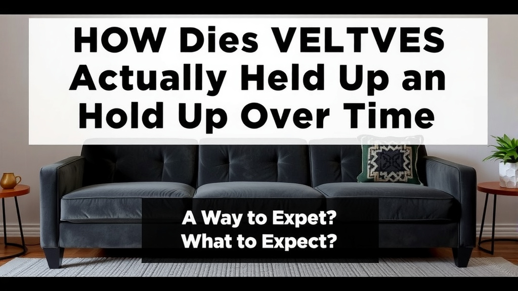 How Velvet Sofas Actually Hold Up Over Time