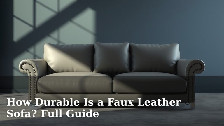 How Durable Is a Faux Leather Sofa? Full Guide