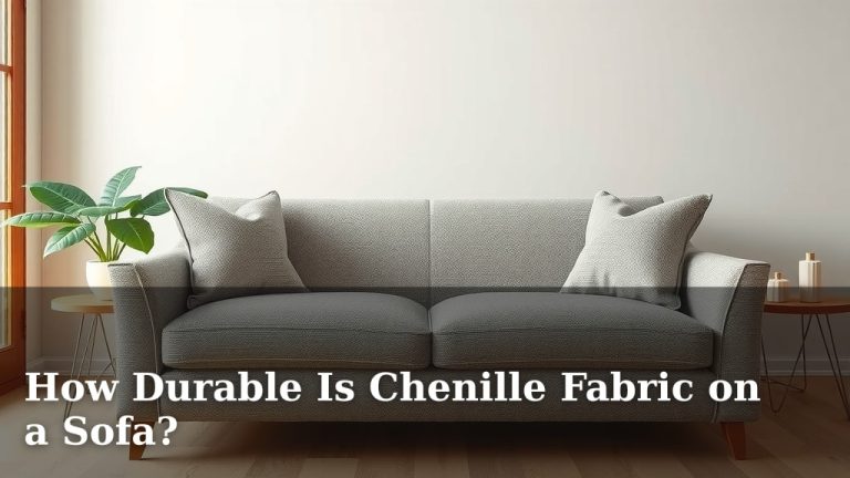 How Durable Is Chenille Fabric on a Sofa?