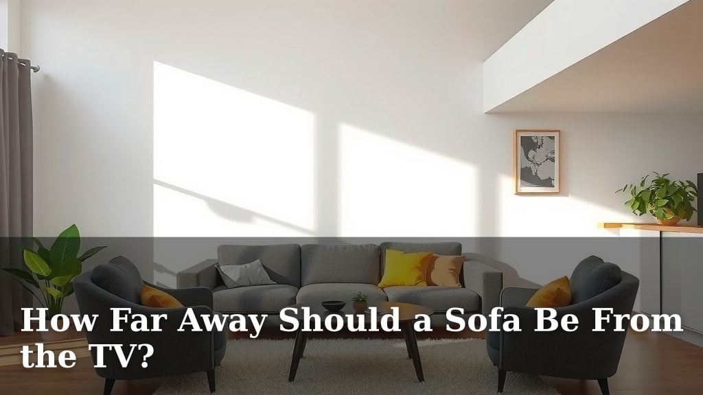 How Far Away Should a Sofa Be From the TV?