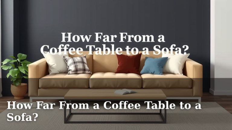 How Far From a Coffee Table to a Sofa?
