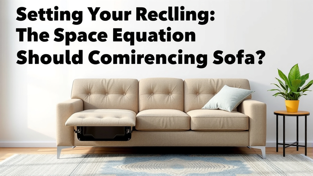 Setting Your Reclining Sofa: The Space Equation