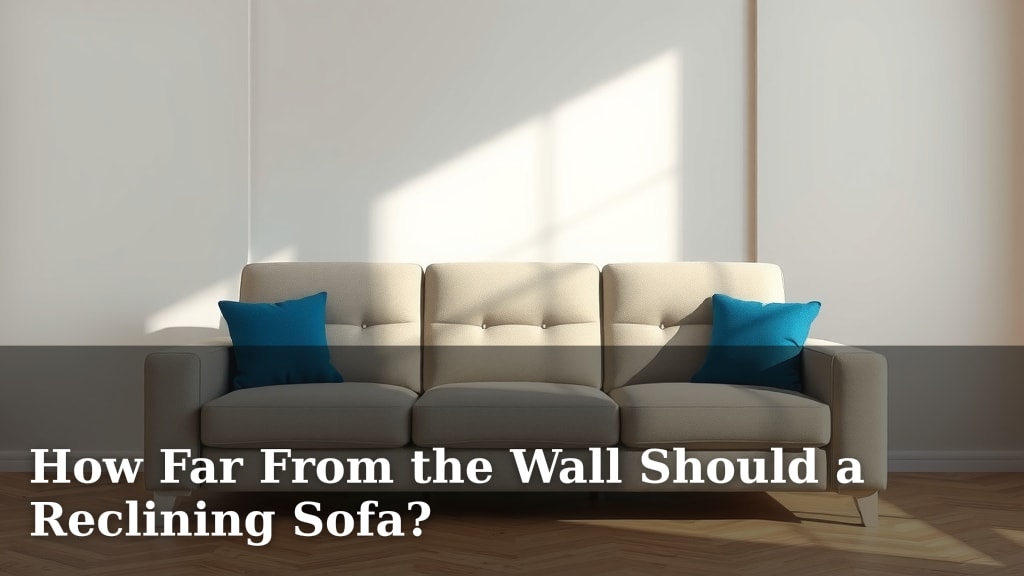 How Far From the Wall Should a Reclining Sofa?