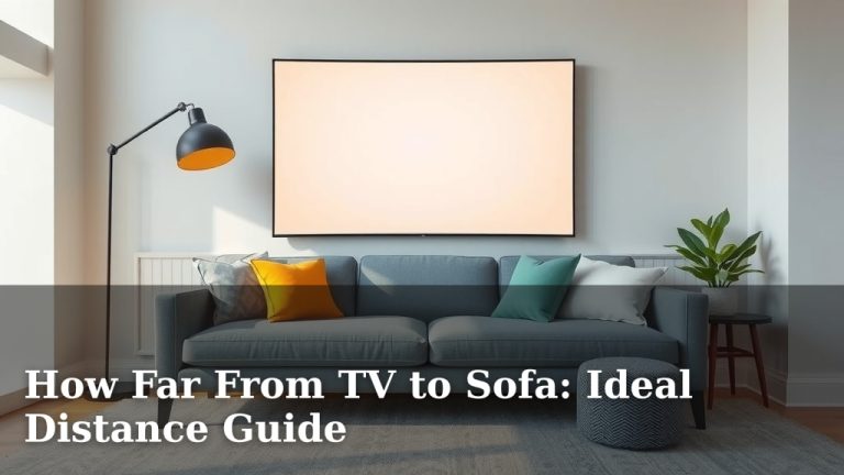 How Far From TV to Sofa: Ideal Distance Guide