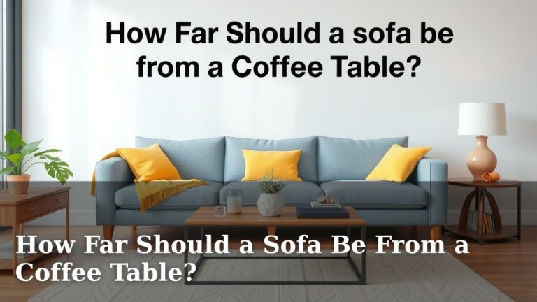 How Far Should a Sofa Be From a Coffee Table?