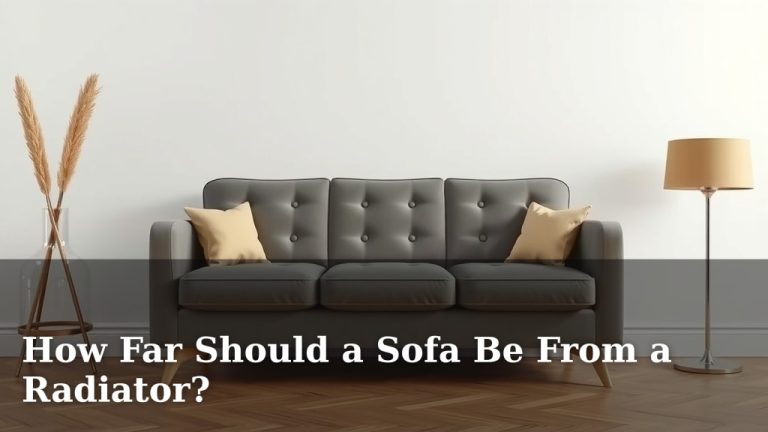 How Far Should a Sofa Be From a Radiator?