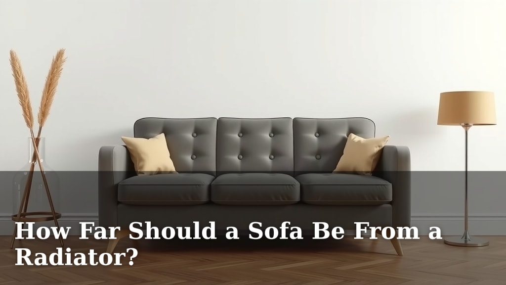 How Far Should a Sofa Be From a Radiator?